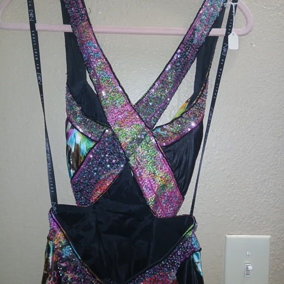 Niki Lavis Vibrant Multicolor Prom Dress - Picture 7 of 7